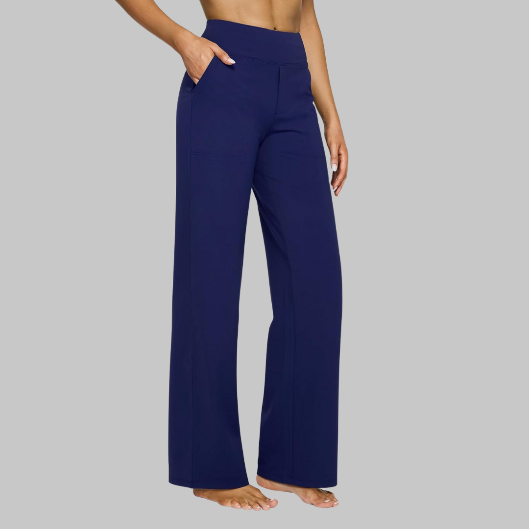 Pantaloni da donna in jersey con gambe dritte