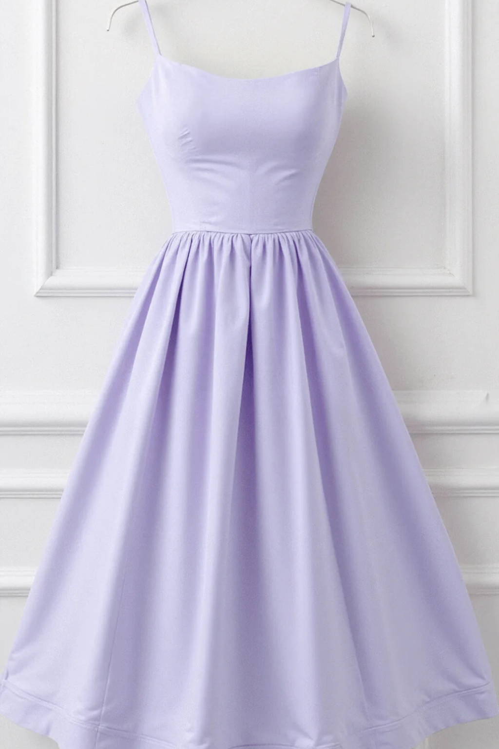 Robe midi d'été à fines bretelles pour femme