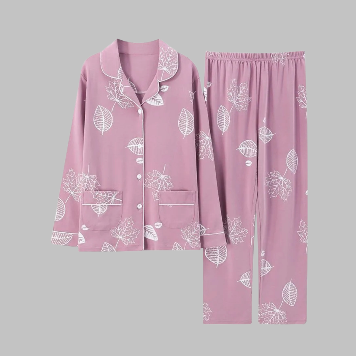 Women's Cozy Long Sleeve Loungewear Set