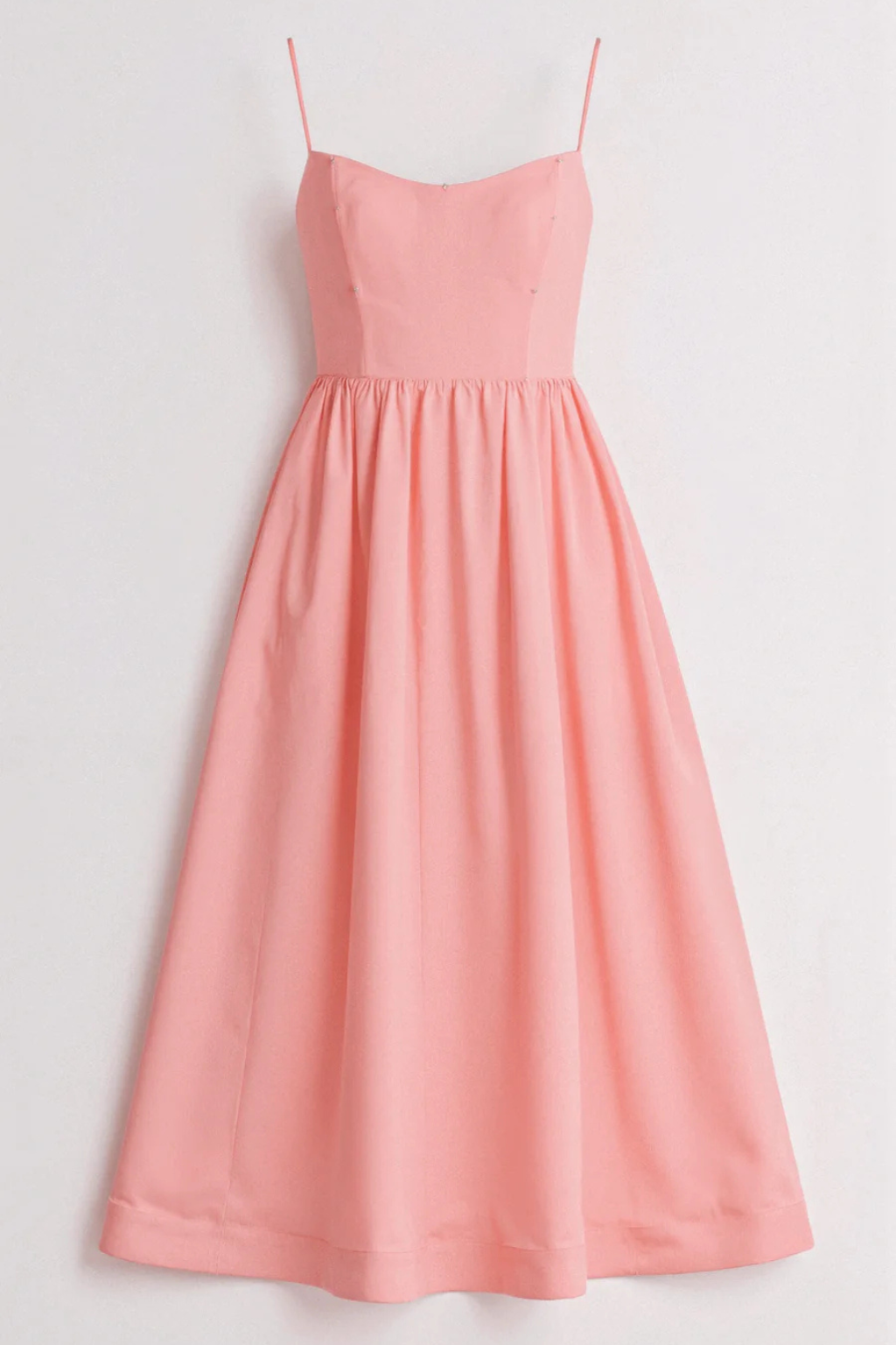 Robe midi d'été à fines bretelles pour femme