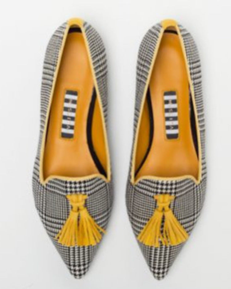 Women’s Leopard Print Tassel Slip-On Loafers