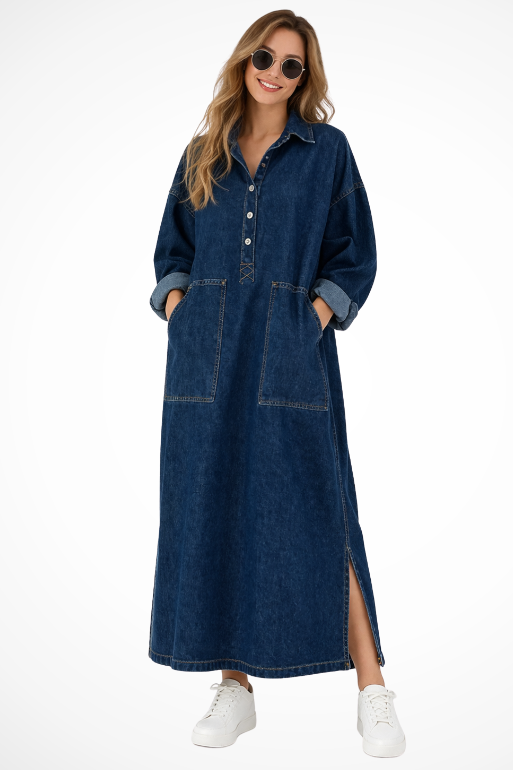 oversized denim dress womens Women's Shirt Maxi with Front Pockets related:sohan-twist-sleeve-top-red Suggested Age:12-18M Made from specially selected Dusty Purple Chiffon Bridesmaid