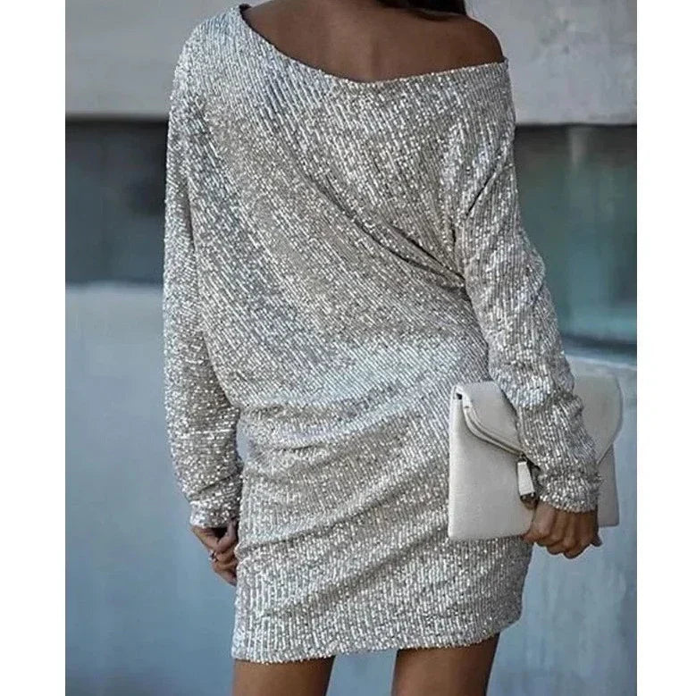 Elegant Sequin Evening Dress