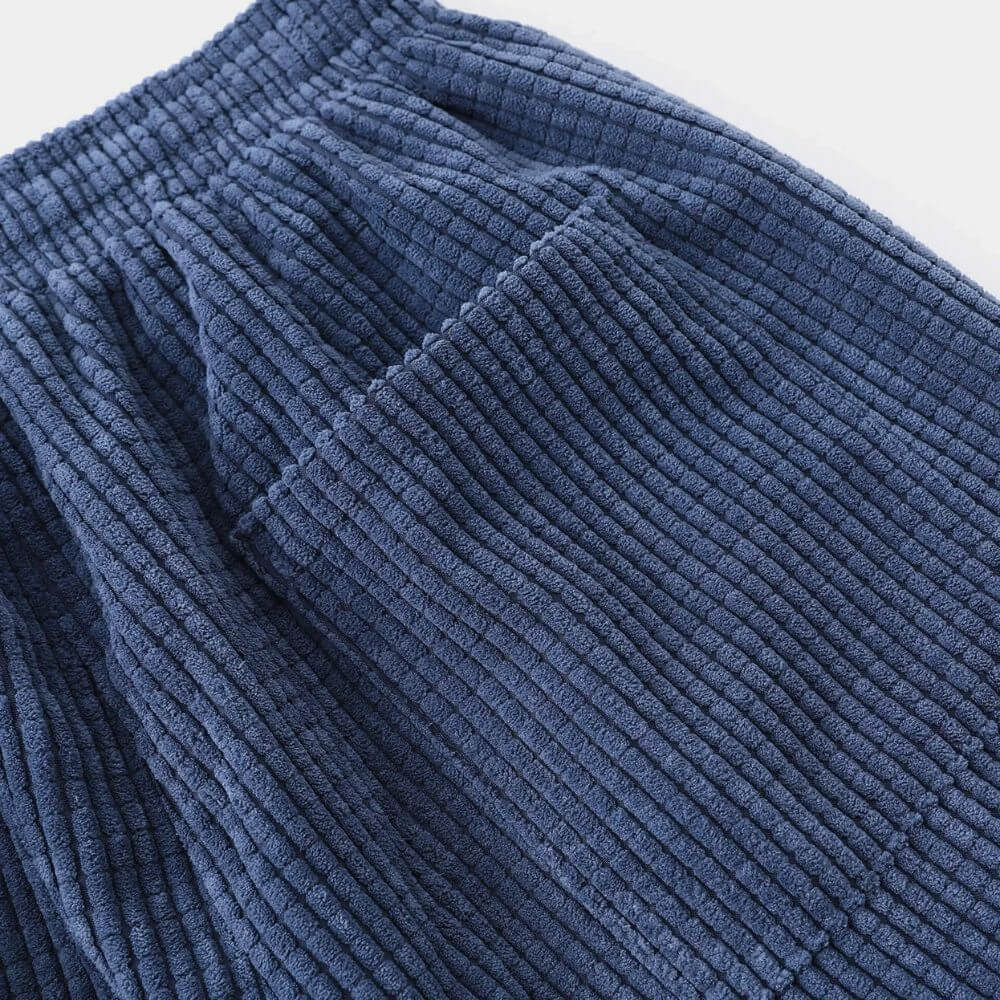 Pantaloni jogger da uomo in velluto a coste con vita regolabile con coulisse