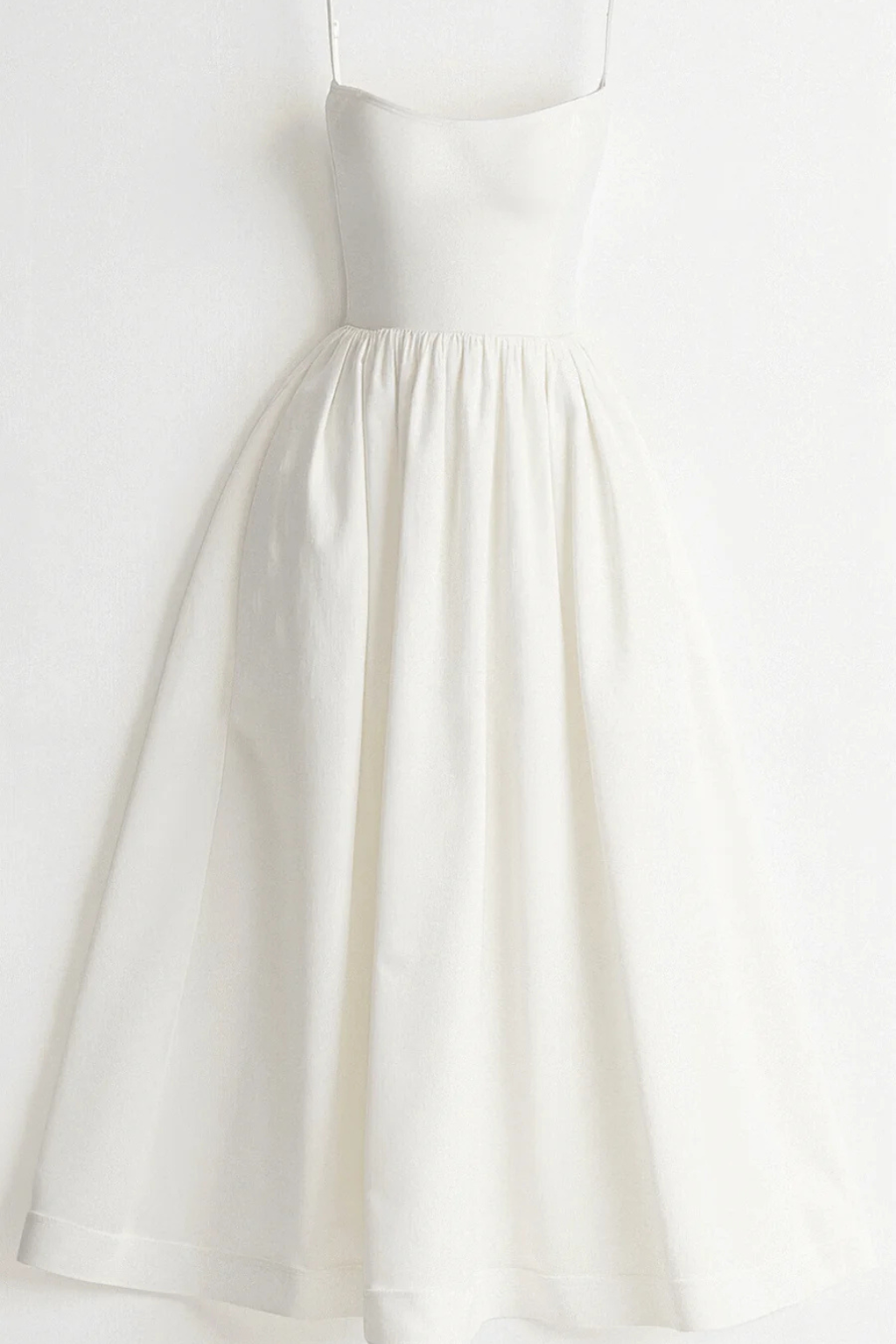 Robe midi d'été à fines bretelles pour femme
