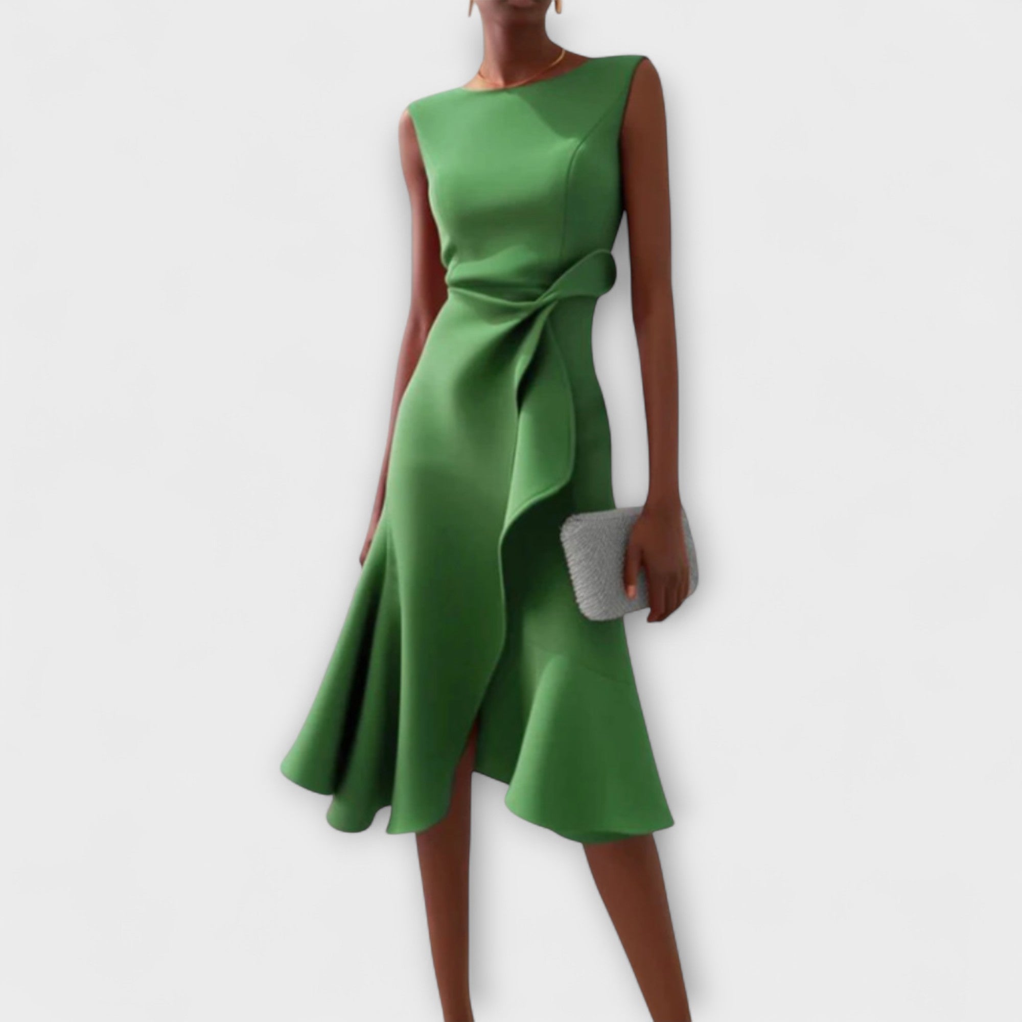 Women's Elegant Sleeveless Midi Cocktail Dress