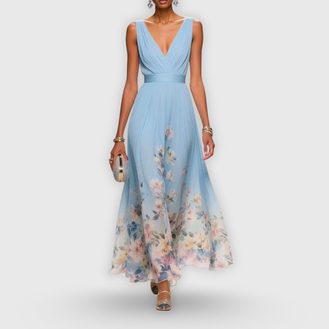 Robe midi légère Madeline pour femmes, élégante