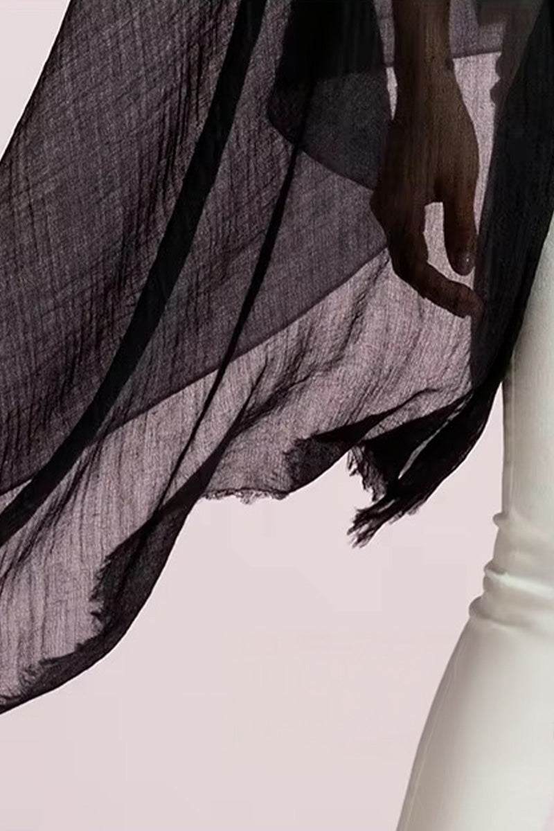 Sciarpa scialle oversize leggera da donna