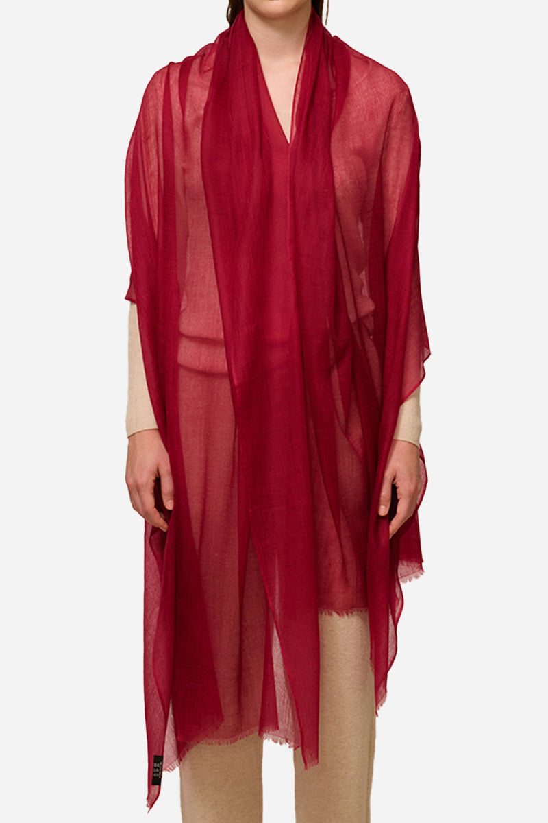 Sciarpa scialle oversize leggera da donna