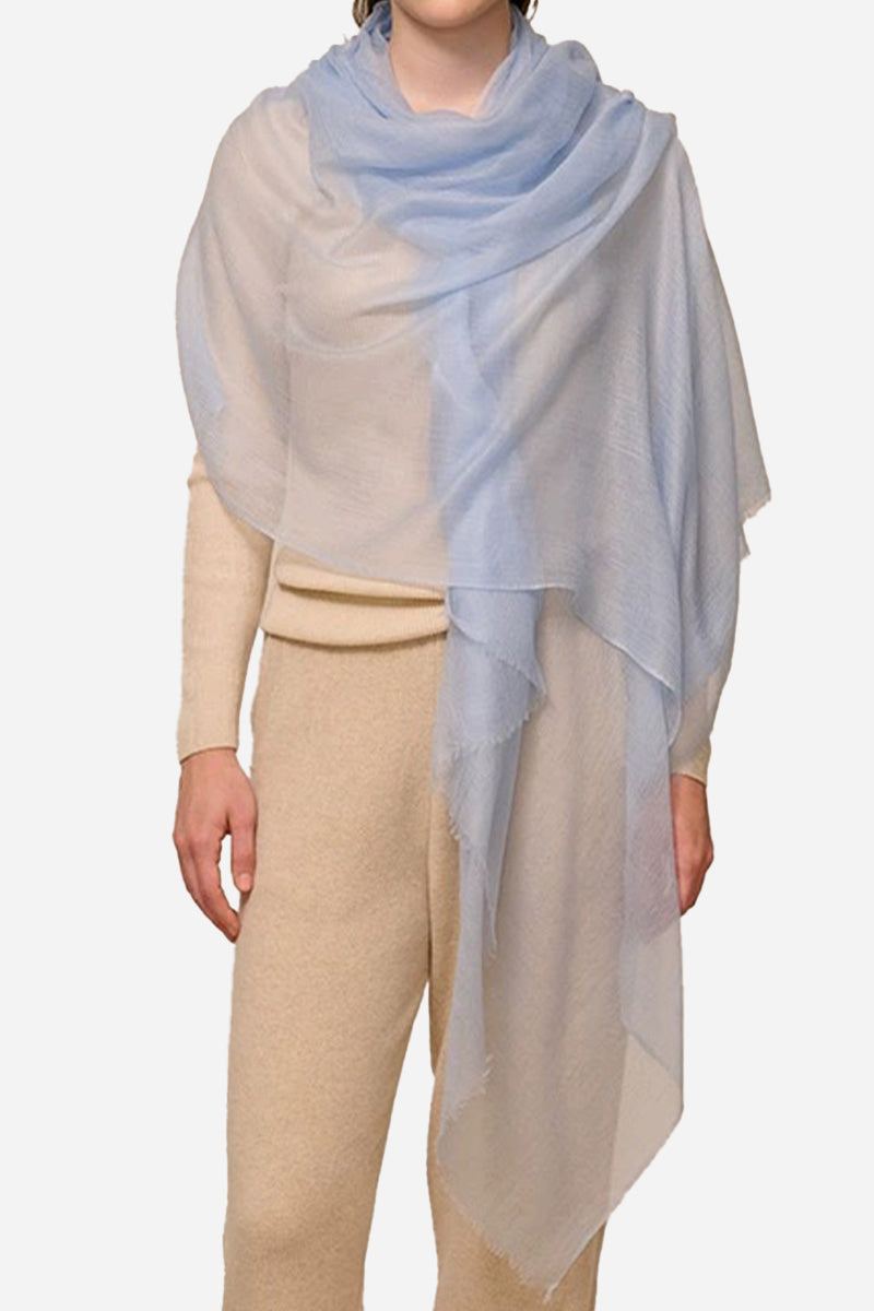 Sciarpa scialle oversize leggera da donna