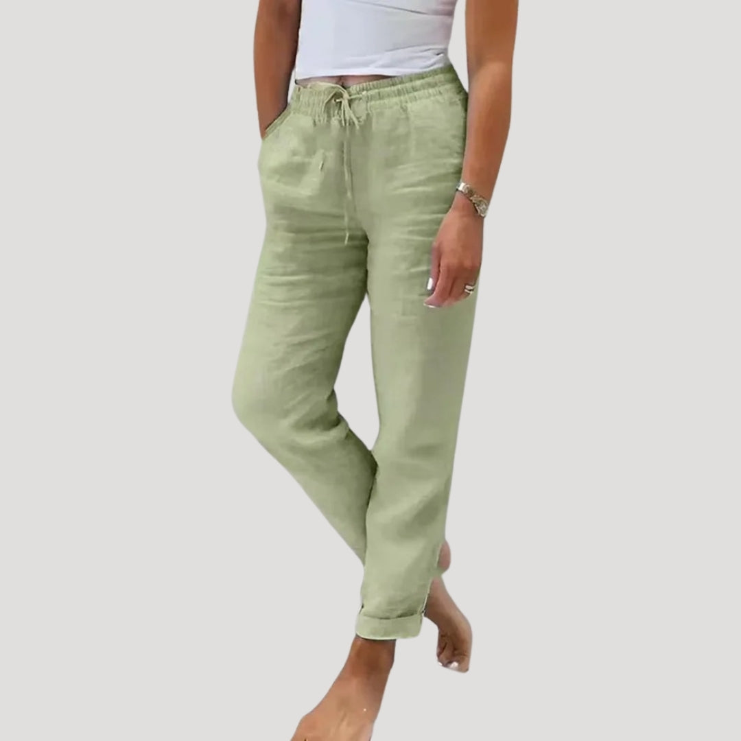 Pantalon décontracté pour femme, coupe confortable au quotidien