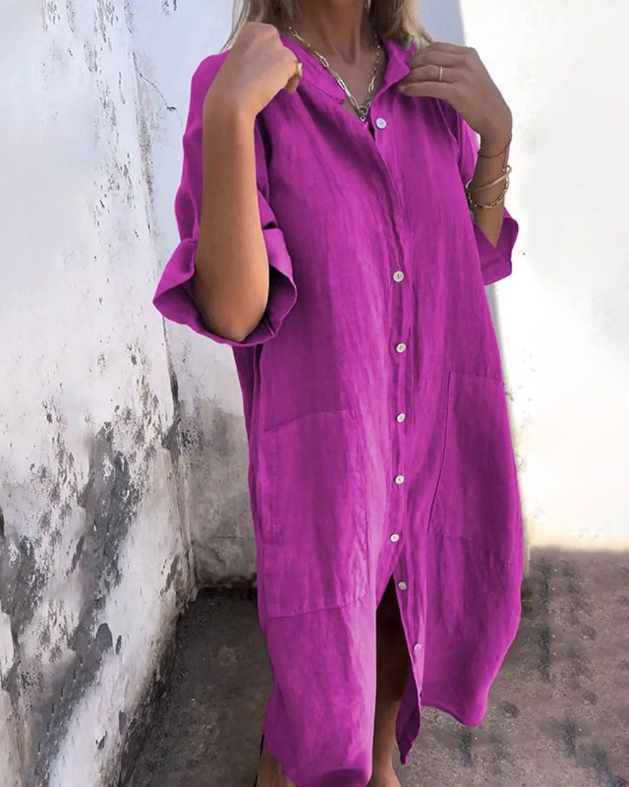 Valerie Boho Shirt Dress for Women - Lightweight & Versatile
