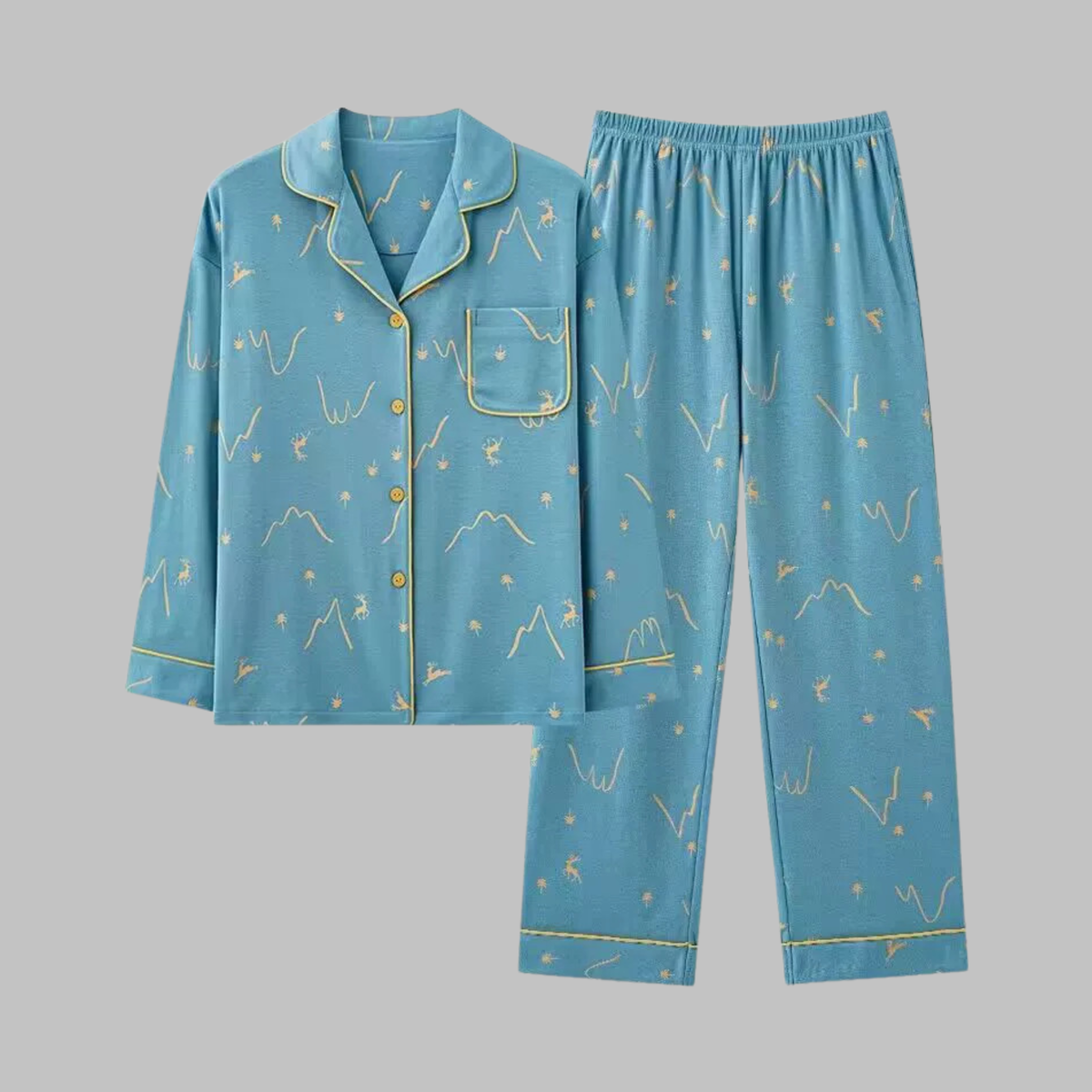 Women's Cozy Long Sleeve Loungewear Set