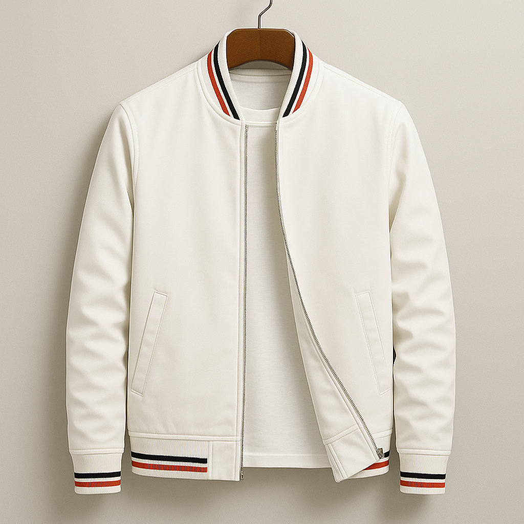 Men’s Classic Zip-Up Bomber Jacket