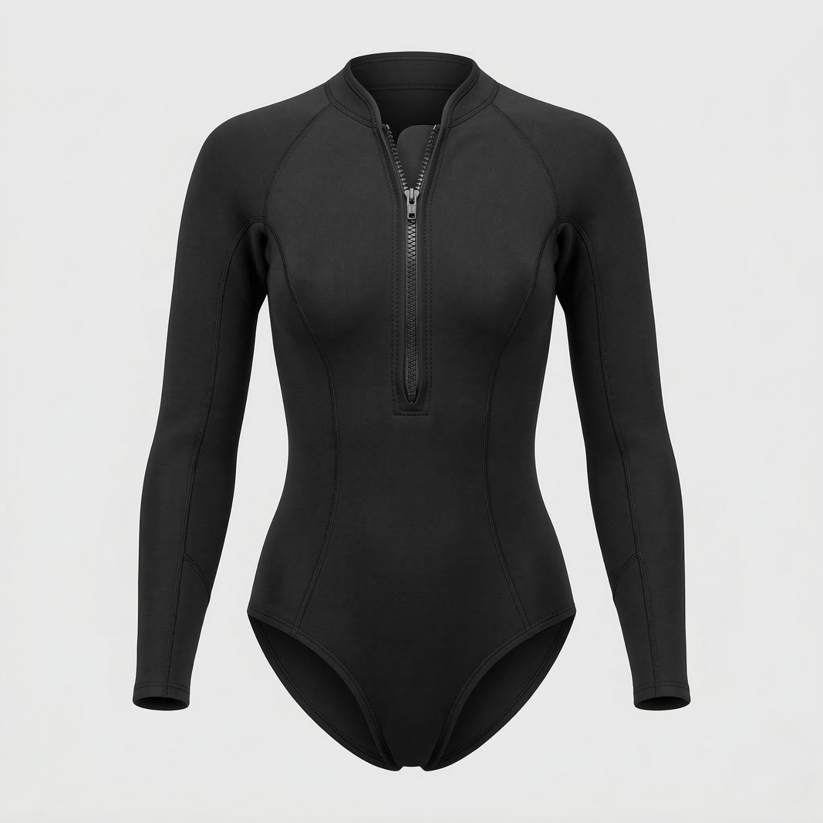 Combinaison de surf à manches longues pour femme avec imprimé tropical