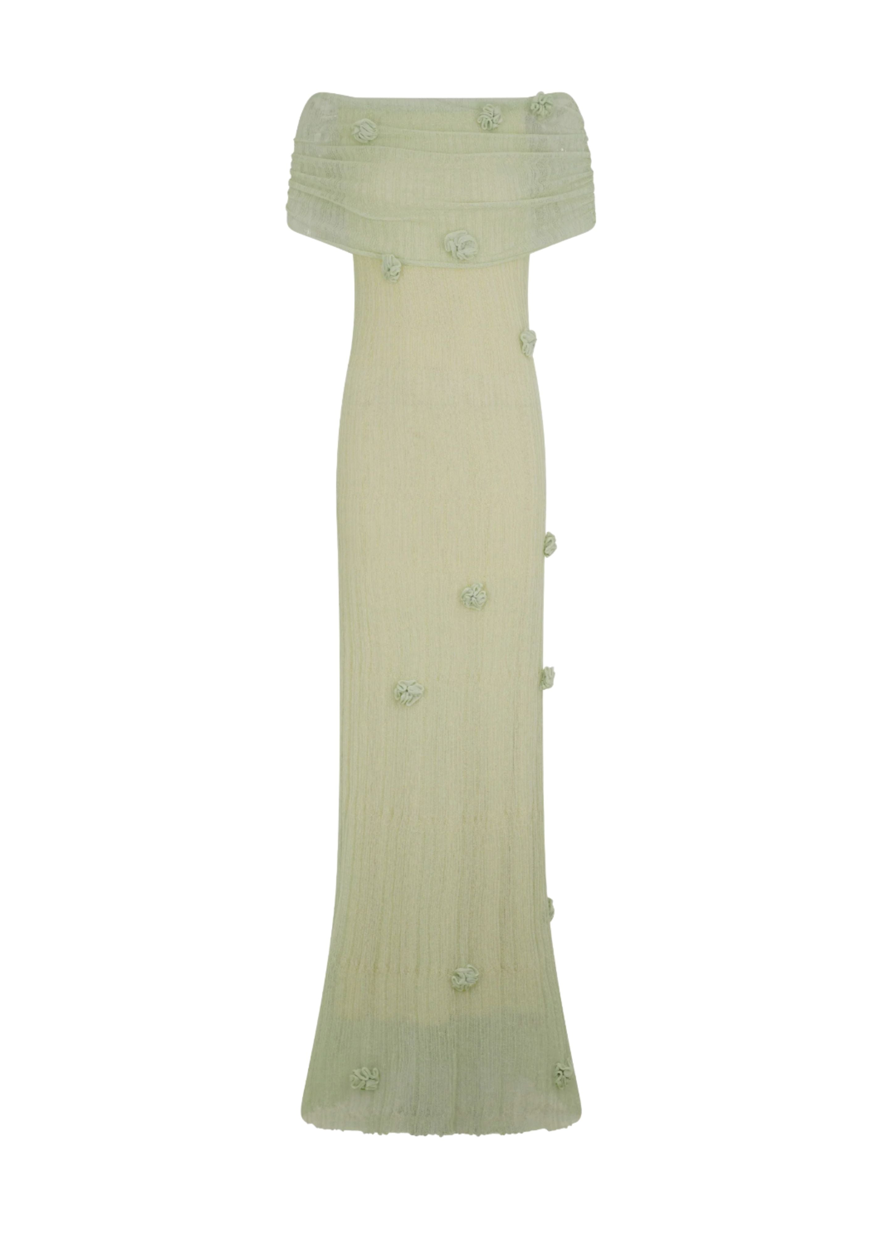 Robe midi de maternité fleurie pour femme, épaules dénudées