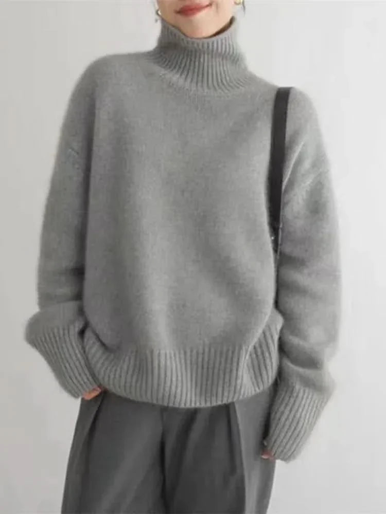 Women's Turtleneck Oversized Cozy Sweater