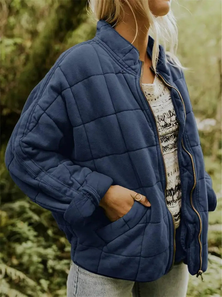 Women's Quilted Lightweight Jacket with Pockets