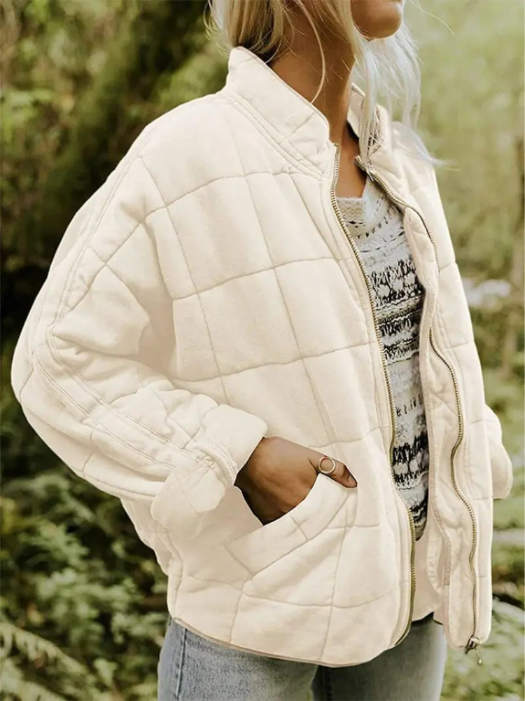 Women's Quilted Lightweight Jacket with Pockets