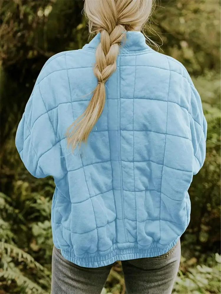 Women's Quilted Lightweight Jacket with Pockets
