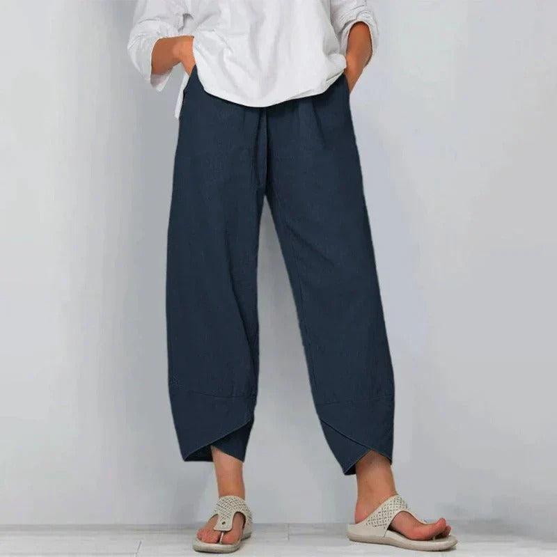 Pantalon décontracté ample longueur cheville