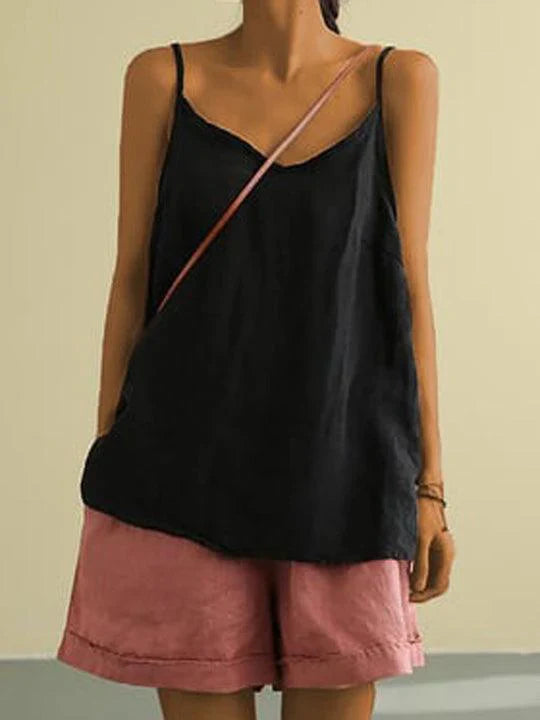 Relaxed V Neck Cami Top for Women