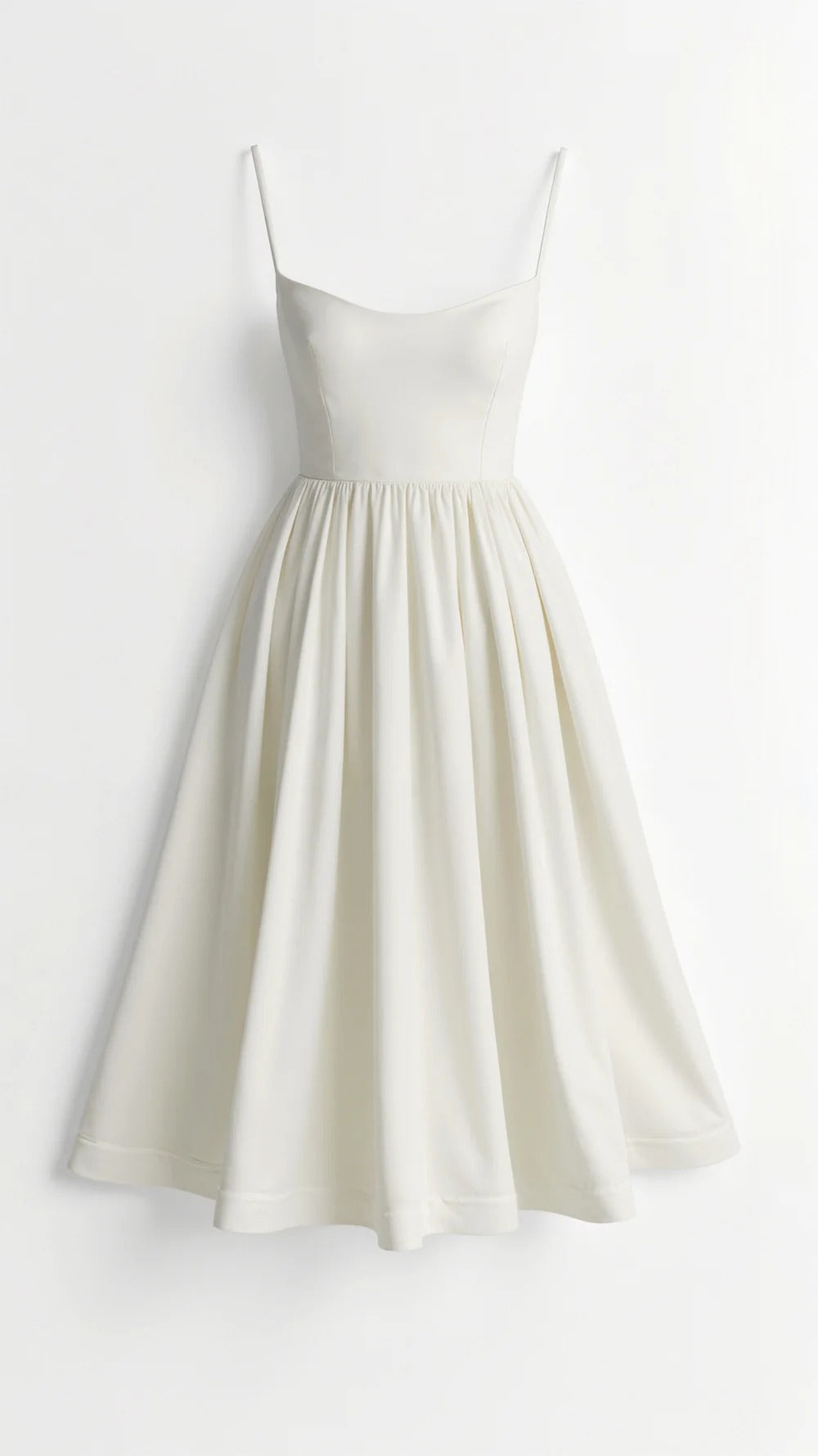 Women's Sweetheart Neck A-Line Midi Dress