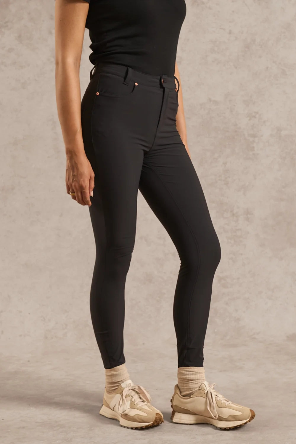 Pantaloni skinny elasticizzati termici da donna