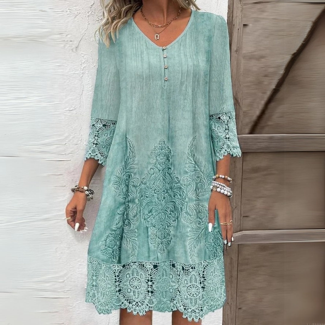 Jenna™ | Robe midi fleurie