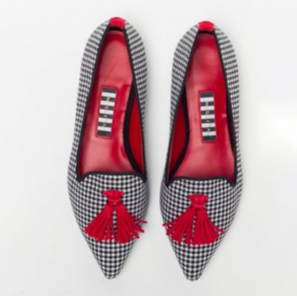 Women’s Leopard Print Tassel Slip-On Loafers