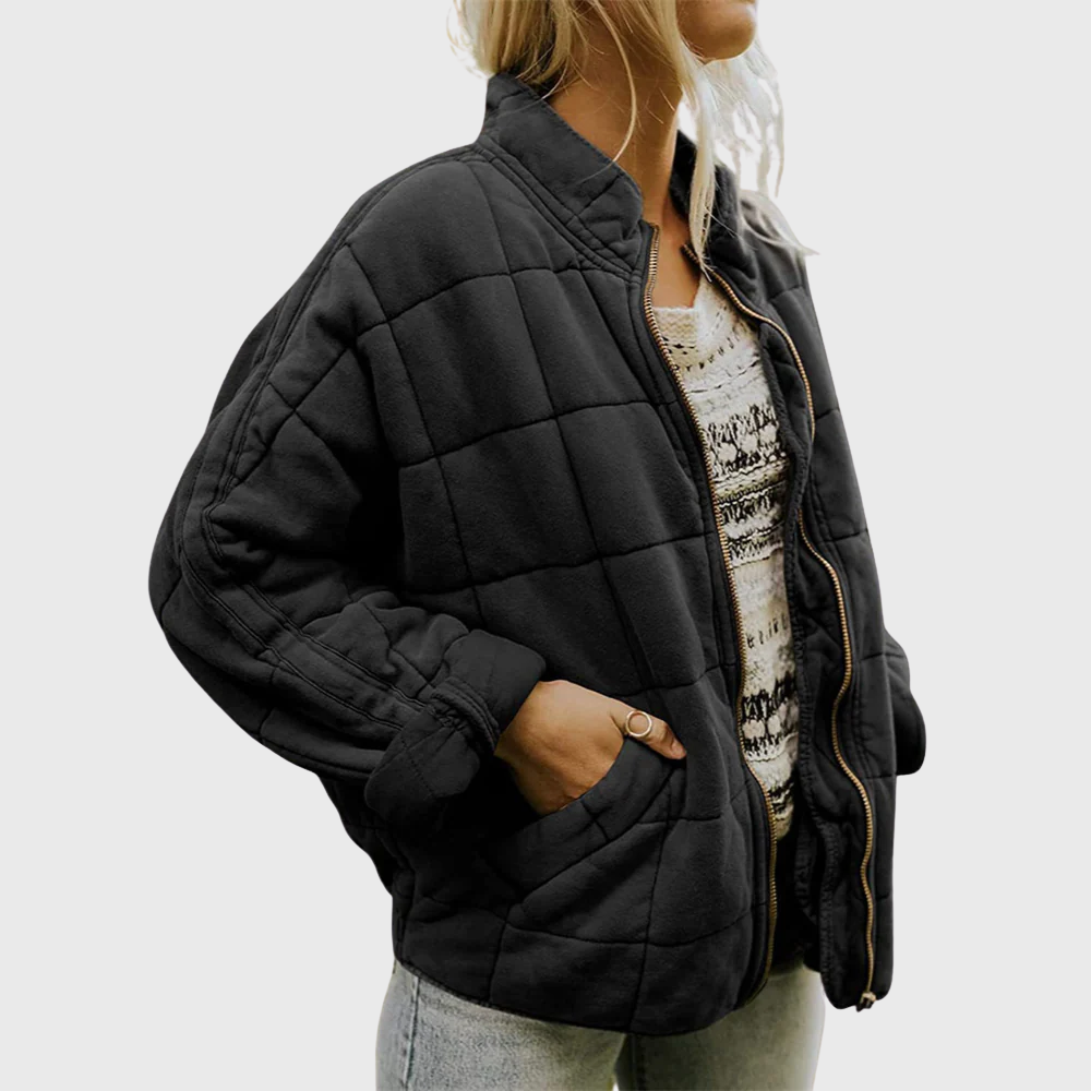 Stylish Quilted Zip Jacket for Women