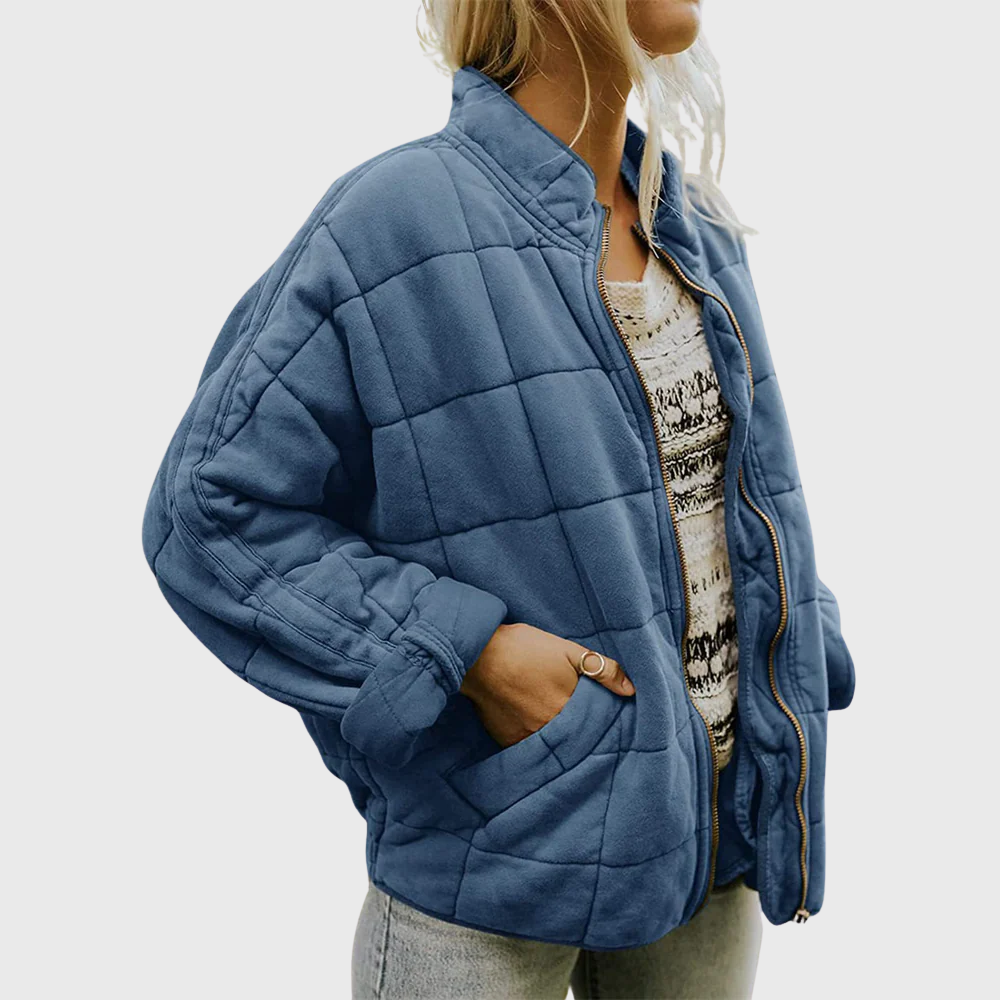 Stylish Quilted Zip Jacket for Women