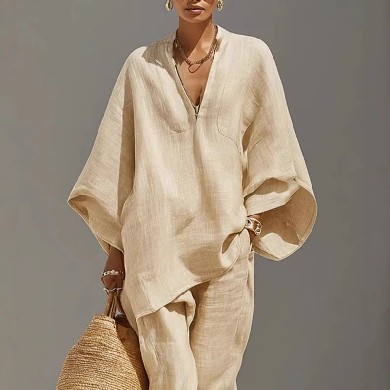 Ensemble deux pièces élégant bohème pour femme