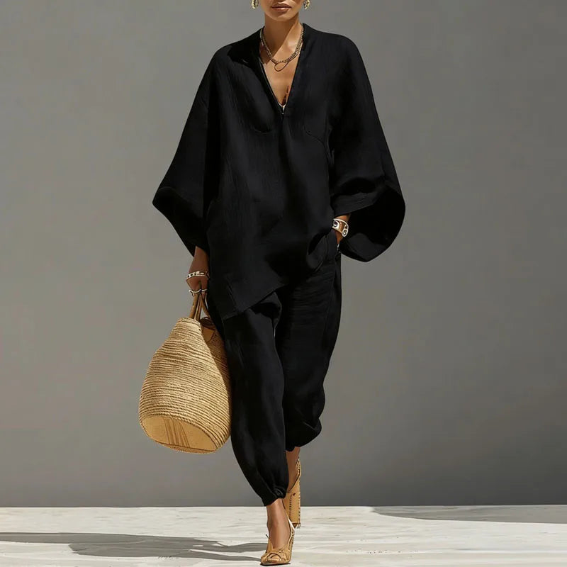 Ensemble deux pièces élégant bohème pour femme