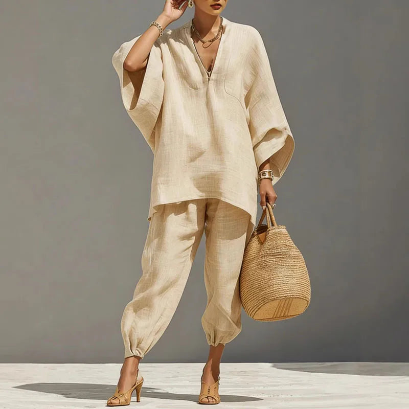 Ensemble deux pièces élégant bohème pour femme