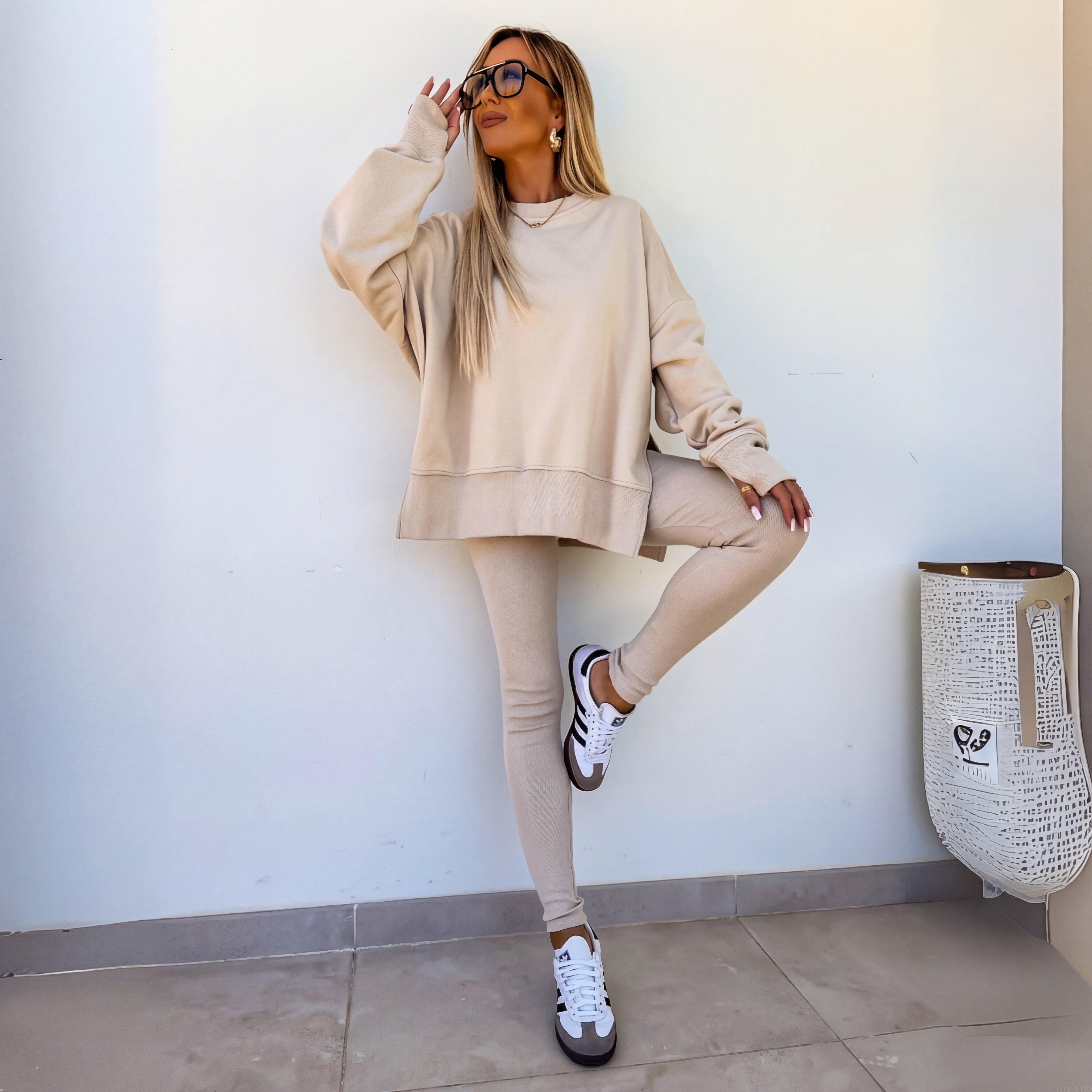 Women's Casual Sweatshirt and Pants Set