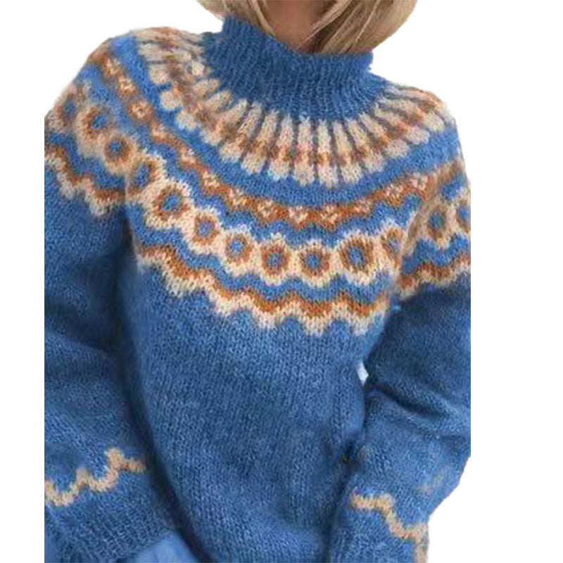 Women's Nordic Fair Isle Turtleneck Sweater