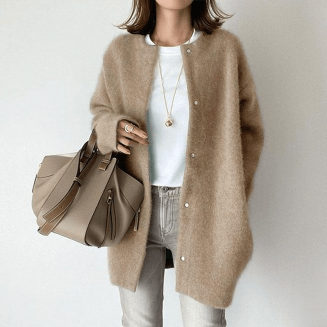 Women’s Open-Front Long Knit Cardigan