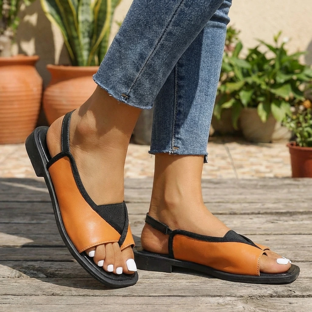 Sandales orthopédiques à bride arrière pour femmes avec soutien de la voûte plantaire