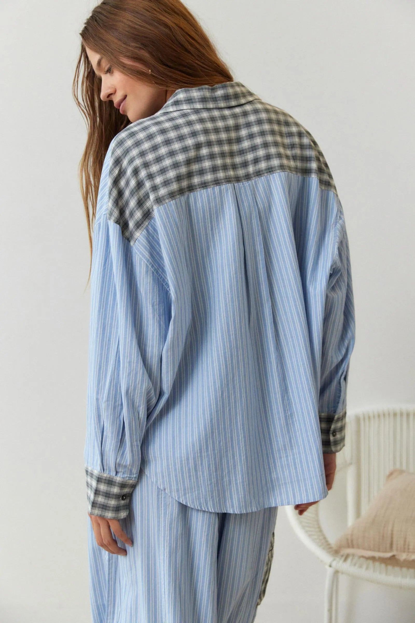 Ensemble pyjama femme 2 pièces en coton stretch doux