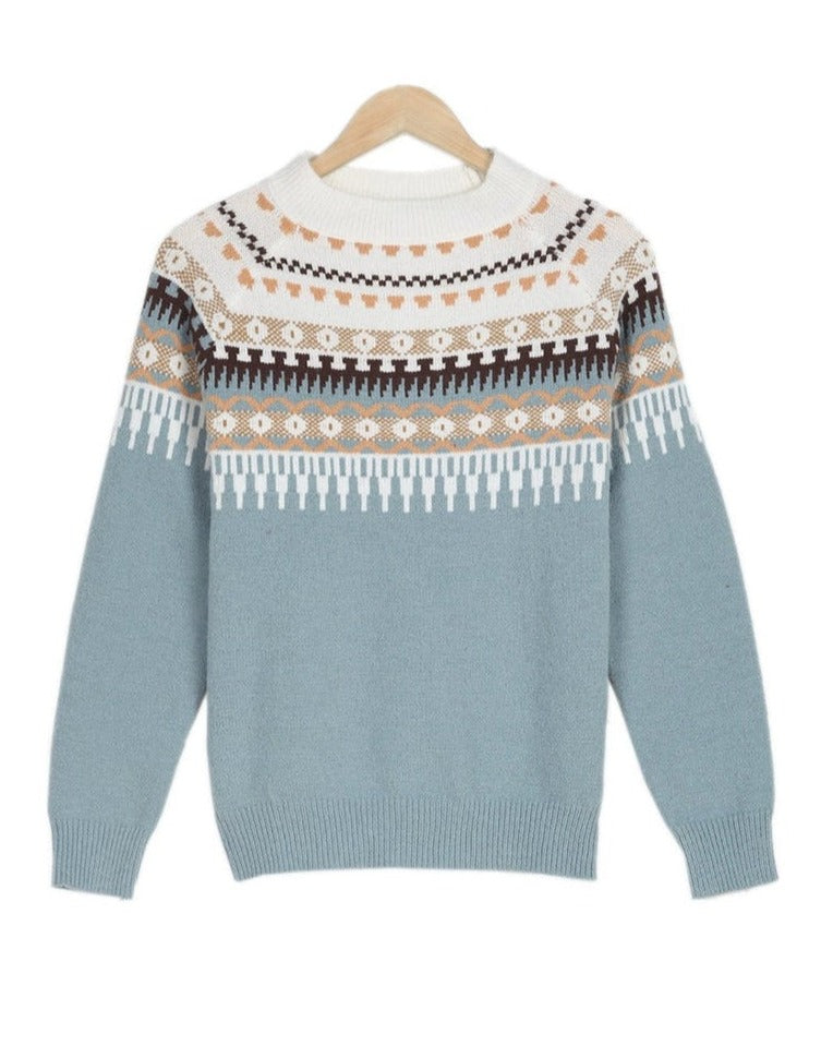 Women's Warm Knit Sweater Relaxed Fit
