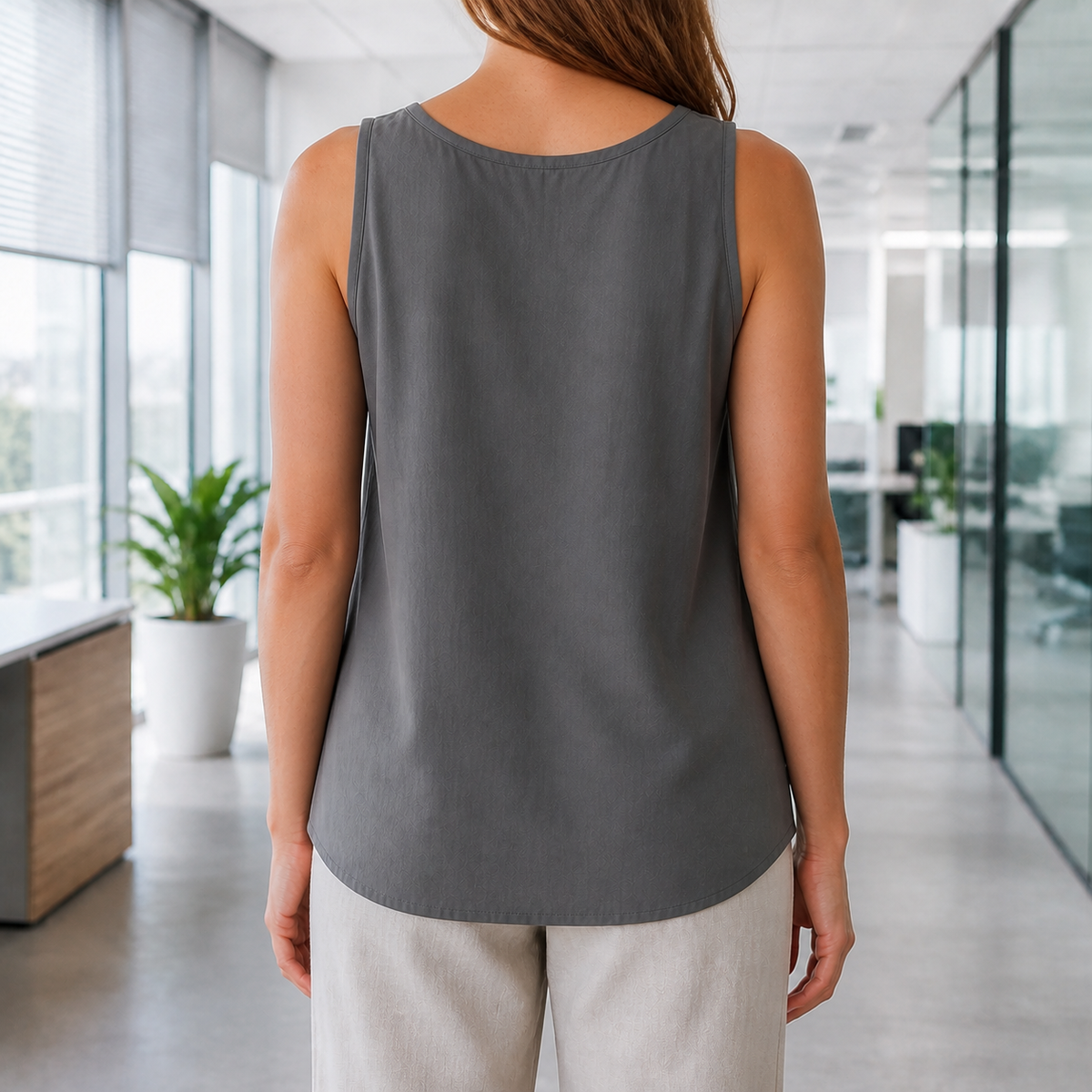 Women’s Casual V-Neck Loose Fit Tank Top