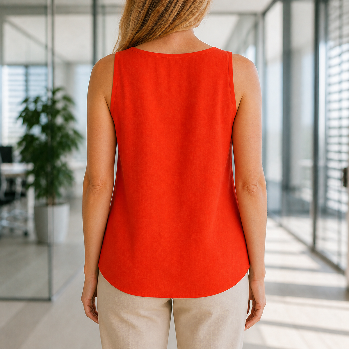 Women’s Casual V-Neck Loose Fit Tank Top