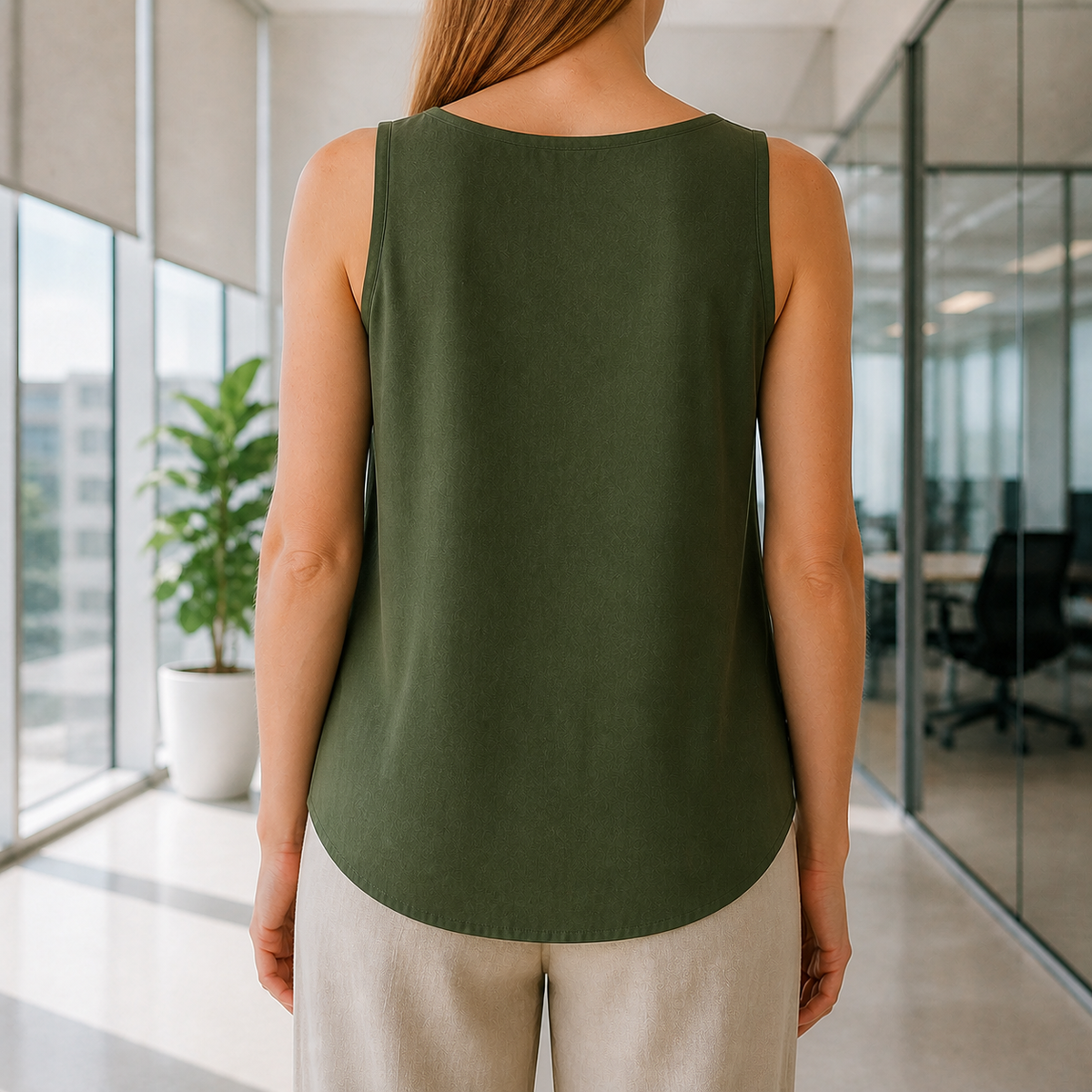 Women’s Casual V-Neck Loose Fit Tank Top