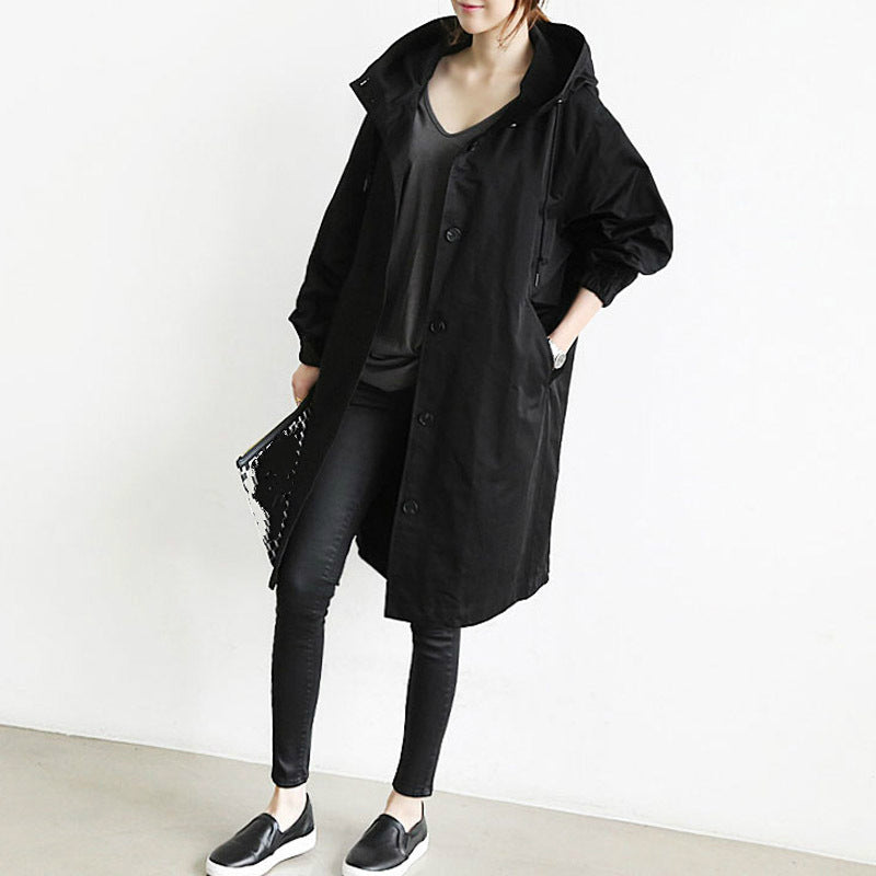 Women's Waterproof Trench Coat Windproof