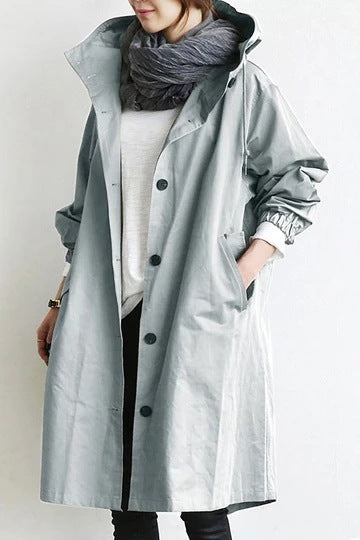 Women's Waterproof Trench Coat Windproof