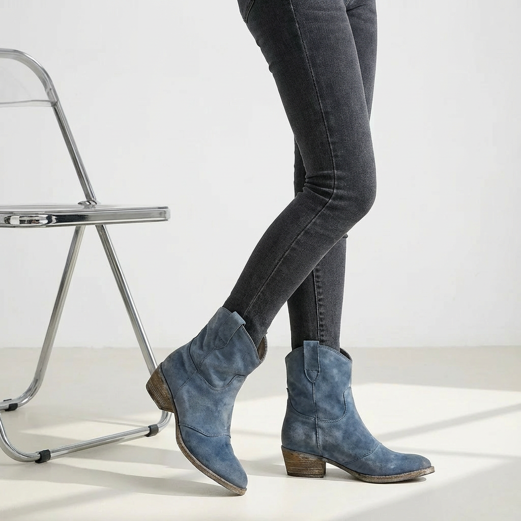 Bottes western pour femmes élégantes à talon bloc