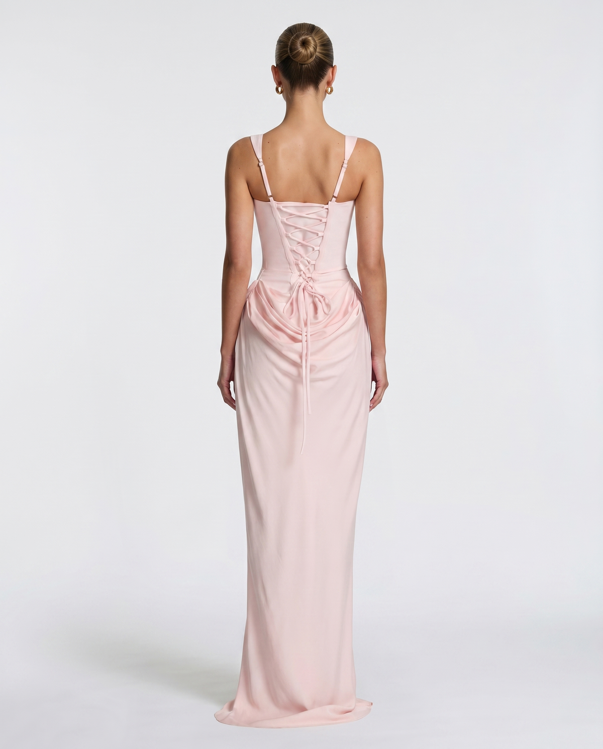 Women's Hourglass Maxi Dress with Sculpted Corset