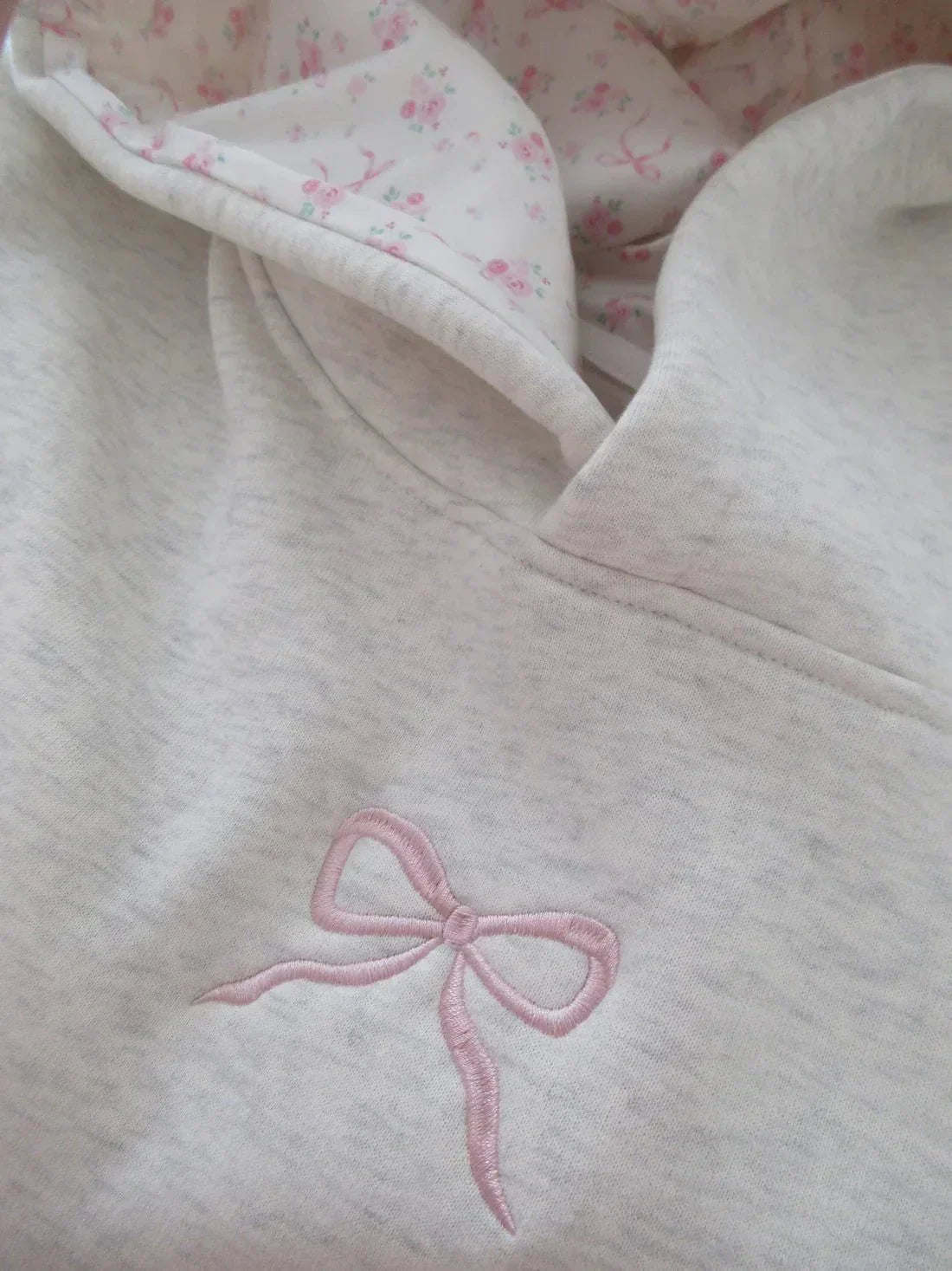 Stylish Hoodie with Elegant Bow Detail