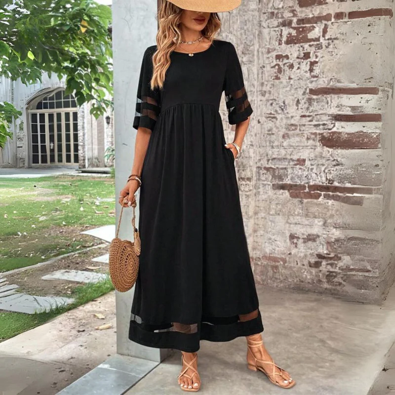 Women's Knit Midi Dress with Tummy Smoothing